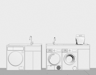 洗衣机柜