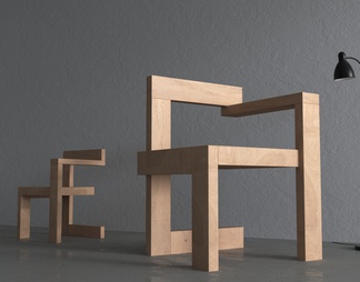 实木家具，单椅