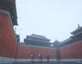 北京故宫中国传统古建筑皇宫