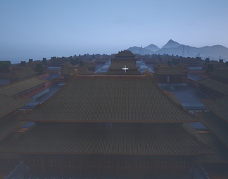 北京故宫中国传统古建筑皇宫
