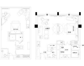 2024最新酒店设计专用CAD平面图库