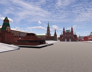 苏联俄罗斯莫斯科红场列宁墓克里姆林宫