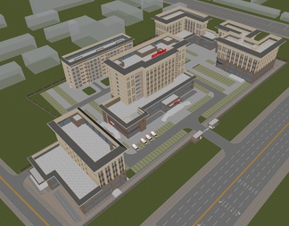 医院鸟瞰规划