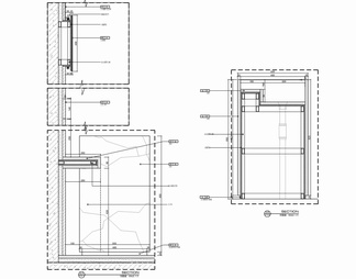 卫生间墙面造型及洗手台施工详图