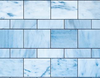 现代风格蓝色瓷砖拼接墙面