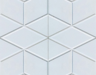 卫生间白色菱形瓷砖贴图