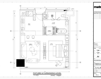 公寓小户型CAD平面布局图标准房型住宅样板间平层复式