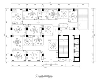 棋牌室会所娱乐休闲空间自助麻将馆室内设计平面布置图CAD施工图