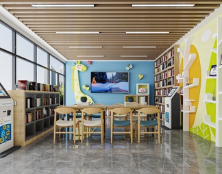 图书阅览室 图书室 休息室 图书馆 书店 书屋