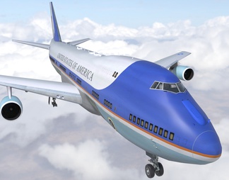 空军一号美国总统专机空中白宫带会议室总统私人休息室驾驶舱