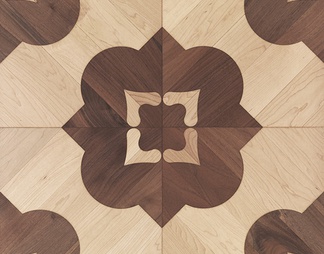 现代美式图案拼花木地板 