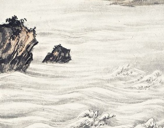 中式山水国画挂画新中式装饰画壁纸壁画 (32)