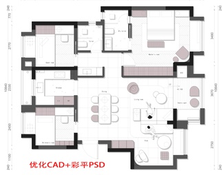 98㎡平层户型突破创新优化设计户型平面图