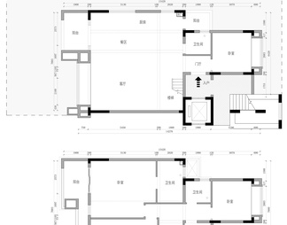 2024年350㎡庭院豪宅别墅一居室复式户型户型优化平面