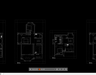 306㎡三层联排别墅豪宅户型优化改造别墅户型平面图