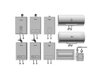 热水器 燃气热水器 电热水器 天然气 表电箱