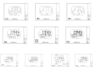 70平米家装住宅空间设计施工图