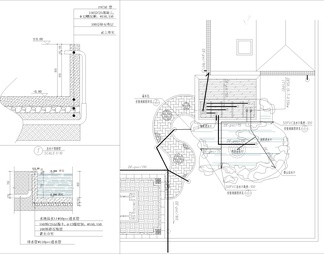 净化池庭院锦鲤鱼池生化过滤池系统净化仓大样