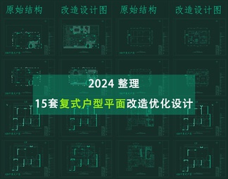 2024整理15套复式户型平面改造优化设计图