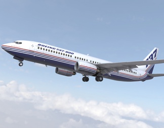 波音737800客机民航飞机带驾驶室10套涂装