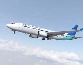 波音737max8客机民航飞机带驾驶室10套涂装