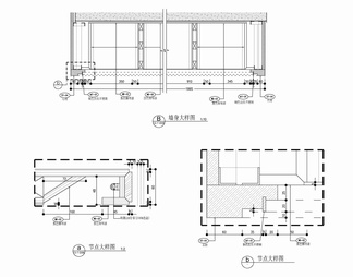 黑色钢琴烤漆奢侈品展示柜施工详图