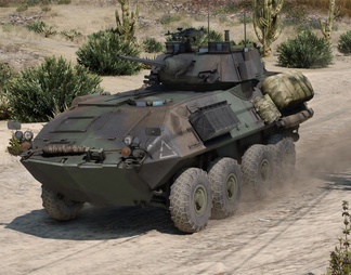 陆军LAV25IFV轮式装甲车