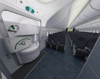 波音789梦想客机民航飞机带驾驶室7套涂装