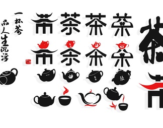 茶叶 墙饰 标志