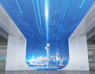 科技企业展厅 数字沙盘 LED拼接大屏 互动触摸屏