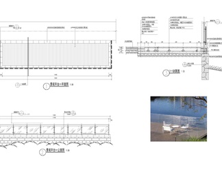 观景平台景观亲水木平台观景台栈道做法详图节点大样图