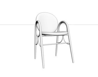金属皮革单椅