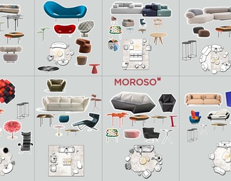 意大利MOROSO全品牌CAD组合+图册