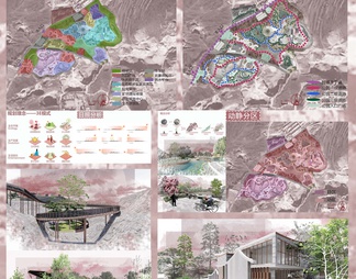 PSD免抠公园景观规划设计展板2