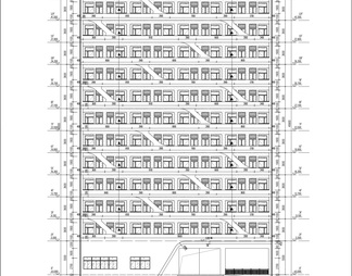 中学12层学生宿舍建筑施工图