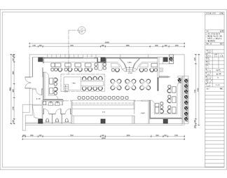 酒吧室内装修CAD施工图+预算