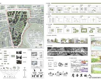 PSD免抠城市规划历史街区更新展板3