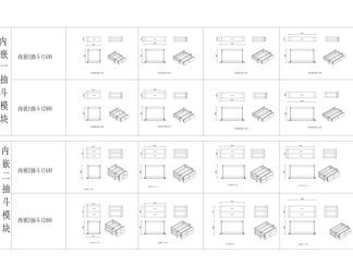 抽斗设计CAD模块