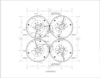 粮食储备库浅圆仓施工图