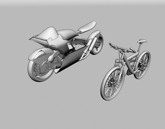 摩托车 自行车 非机动车