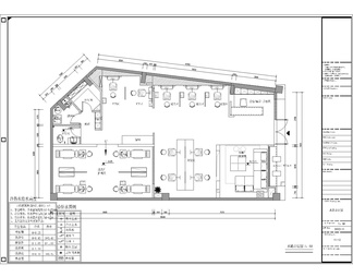 美发厅CAD施工图