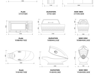 美容美发医疗图库CAD