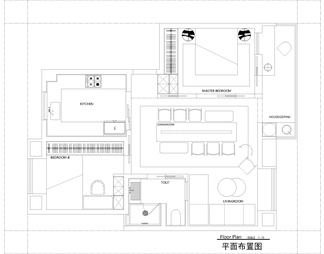 彩平图PSD源文件室内设计家装CAD家具ps分层平面效果图素材