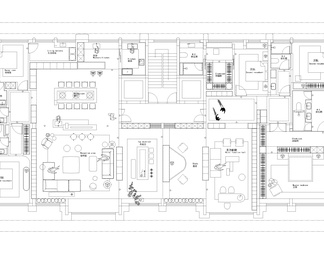 室内家装方案设计PS彩平图PSD平面图CAD户型图配套布局图