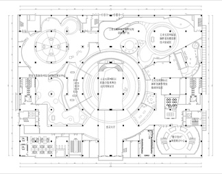 博物馆历史文化展厅科技非遗文化体验馆平面图