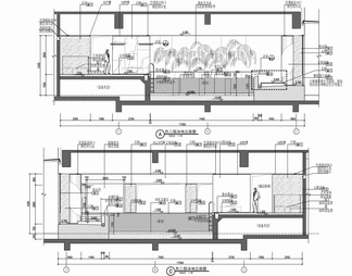 650㎡游泳池及休闲区室内装饰施工图