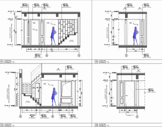 三层别墅室内施工详图 家装 豪宅 私宅 样板房 洋房