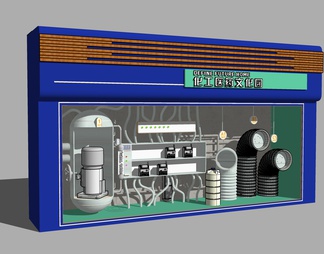 户外化工医药文化园橱窗展示