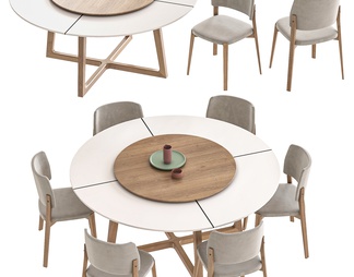 餐桌椅，餐桌，餐椅，圆餐桌，圆形餐桌，多人餐桌，餐桌椅，餐桌