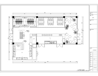 三层餐厅CAD施工图